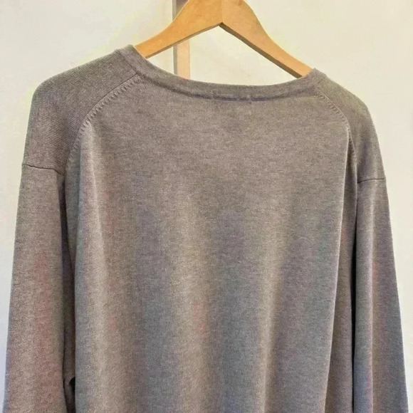 Lands' End Men's V-Neck Pullover Sweater XL Beige Long Sleeve - Picture 5 of 8